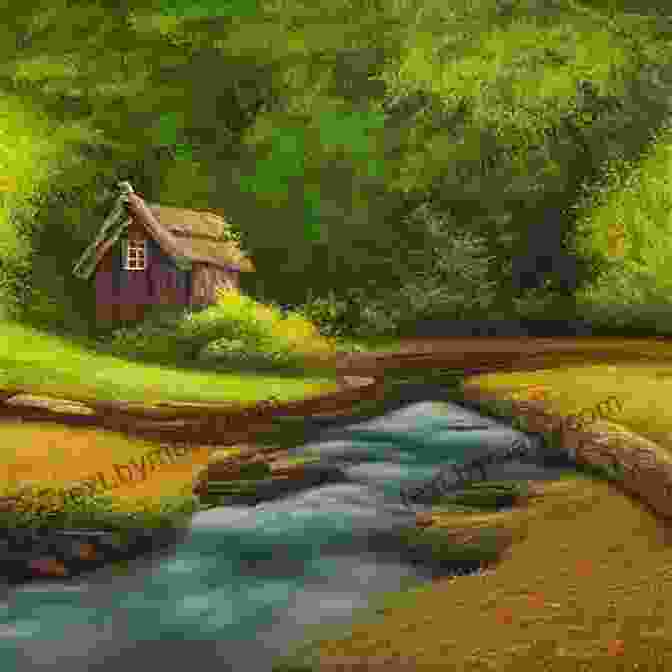 A Captivating Oil Painting Depicting A Serene Landscape With A Quaint Cottage Nestled Amidst Verdant Greenery. Paintings By My Mom: Artwork By Carol MacLeod