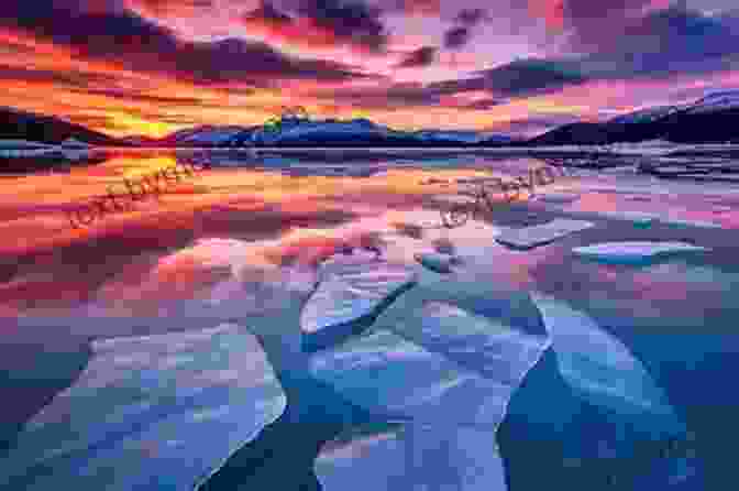 A Majestic Glacier Reflecting The Vibrant Colors Of A Sunset Country Jumper In Iceland Lori Mortensen