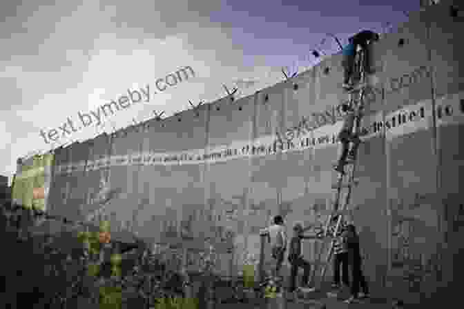 A Photo Of A Man Walking Along The Separation Barrier In Israel Extreme Rambling: Walking Israel S Separation Barrier For Fun