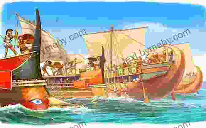 An Ancient Greek Galley, Powered By Oars And Sails, Navigating The Azure Waters Of The Mediterranean Sea A Short History Of The Sailing Ship (Dover Maritime)