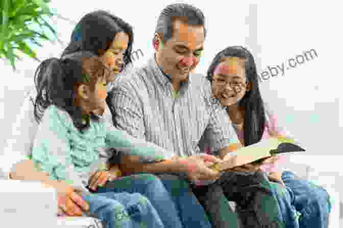 Family Gathered In A Cozy Living Room, Reading The Bible Together The Carrot Chaser: 4 Truths For Living Out Your Faith At Home And In The Marketplace