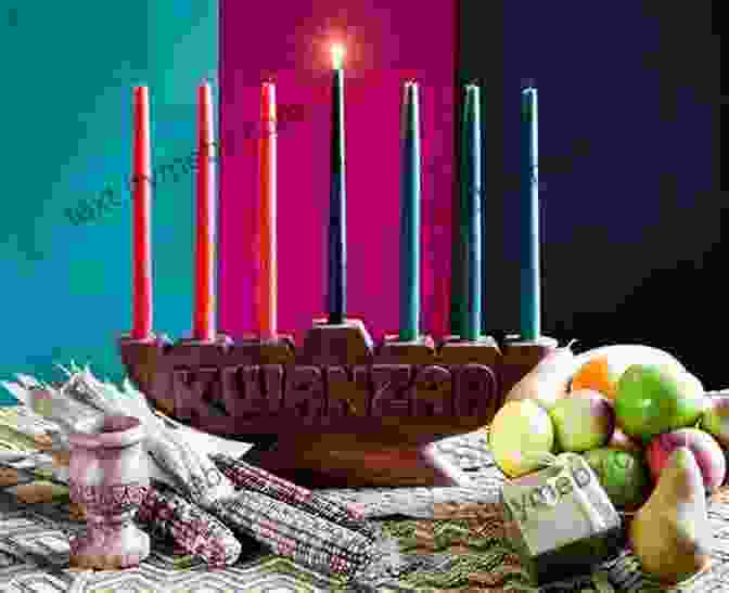 Image Of A Vibrant Kwanzaa Celebration With Traditional Decorations And Joyous Gathering Kwanzaa (Holidays Around The World)