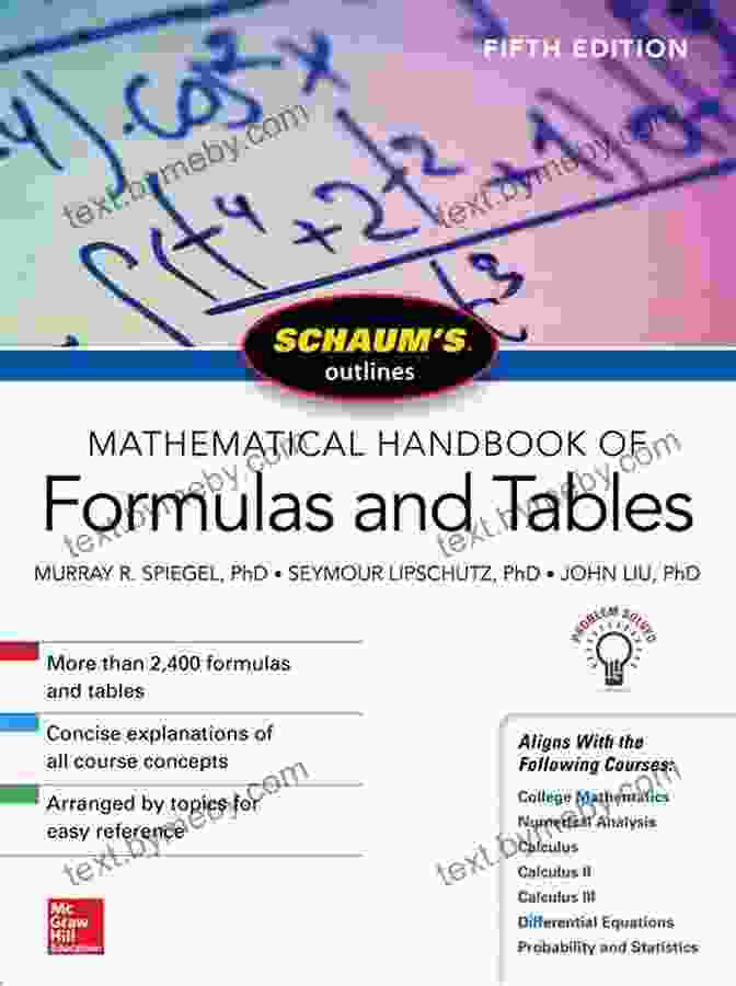 Schaum Outline Of Mathematical Handbook Of Formulas And Tables Fifth Edition Schaum S Outline Of Mathematical Handbook Of Formulas And Tables Fifth Edition (Schaum S Outlines)