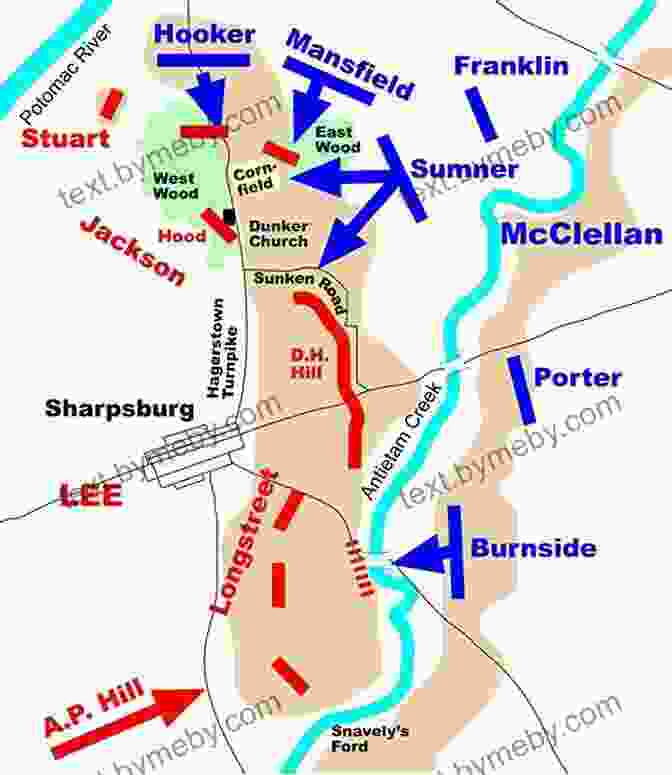 The Battle Of Antietam Landscape Turned Red: The Battle Of Antietam