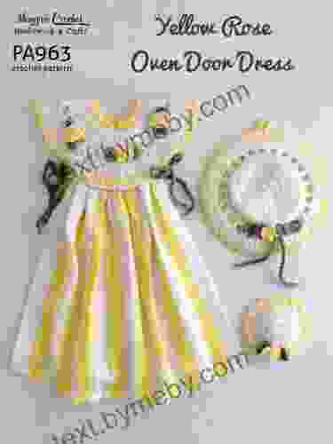 Crochet Pattern Yellow Rose Oven Door Dress Set PA963 R