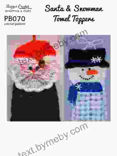 Crochet Pattern Santa Snowman Towel Toppers PS070 R